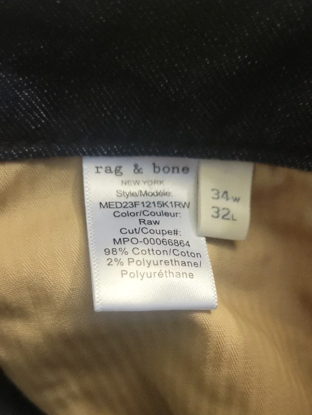 rag & bone Men's Slim Jeans in Black